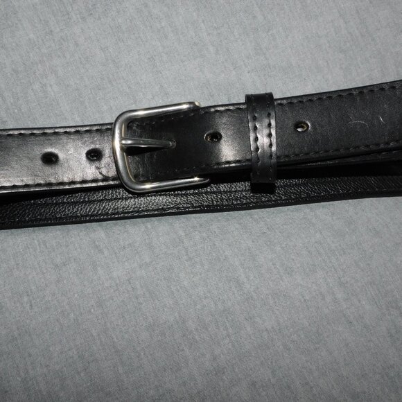 Amish leather high quality black belt with hidden zipper pocket - 36 - Yoder - Picture 1 of 5
